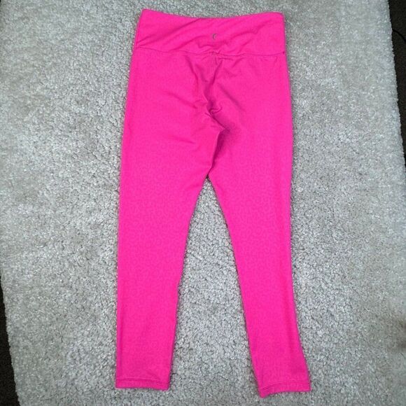 Zyia Hot Pink Leopard Light N Tight Hi Rise 7/8 Legging - Picture 3 of 11
